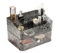 Koomuao - Caja de almacenamiento de maquillaje, organizador de cosméticos, maquillaje para organizar apilable caja de joyería y soporte cosmético, lápiz labial, pinceles, perfumes para cuarto de baño,