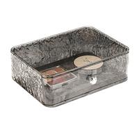 Koomuao - Caja de almacenamiento de maquillaje, organizador de cosméticos, maquillaje para organizar apilable caja de joyería y soporte cosmético, lápiz labial, pinceles, perfumes para cuarto de baño,