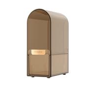 Koomuao - Organizador de cosméticos para cuarto de baño, caja transparente, organizador para joyas, color rojo labial, pinceles, perfumes, a, Sencillo