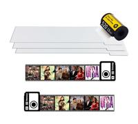 Koonafy 2 llaveros de rollo de película de memoria de sublimación con carrete de fotos, llavero de rollo de cámara personal personalizado para cine, boda, cumpleaños, decoración, 3 unidades., 180mm