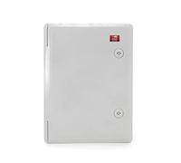 KOOP ELEKTRO Armario de conmutación industrial IP65, placa de montaje galvanizada, puerta con junta perimetral, carcasa de pared, carcasa vacía de plástico ABS, armario vacío, 320 x 420 x 180 mm, 32 x