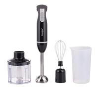Kooper - Minirobot 3 en 1 de acero inoxidable 600 W, accesorios intercambiables, color negro