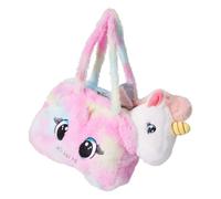Koopman Bolsa de peluche unicornio juguete rosa regalo multicolor.