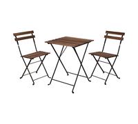 Koopman international b.v. conjunto bistro 3 pzas.acacia