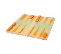 Koopman International Juego de mesa de madera backgammon juego de viaje formato compacto 20 x 20 cm.
