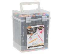 KOOPMAN Self Import Agencies - Marcadores de doble punta, 48 unidades, en caja, 14,2 x 10 x 16,5 cm