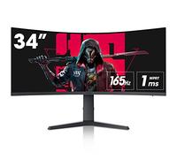 KOORUI 34 Pulgadas Monitor Gaming Curvo, Pantalla Ordenador 165Hz, 1000R, WQHD 3440x1440,VA, 1MS, Adaptive Sync, 2xHDMI 100Hz & Display Port 165Hz, DCI-P3 90%, VESA 75 * 75mm