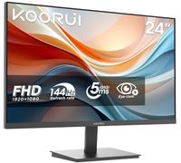 KOORUI E2412K Monitor 24 Pulgadas, Full HD VA 144Hz, Pantalla Ultra Fina y Ligera (1920x1080, 3000:1, 5ms, 99% SRGB, 72% NTSC, HDMI 1.4, VGA, Eye Care, VESA 100mm, Inclinable)