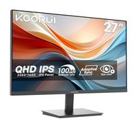 KOORUI E2721F Monitor QHD 27" IPS, 100Hz, MPRT 1ms, Pantalla Ultra Fina y Ligera (2560x1440, 99% SRGB, 95% DCI-P3, HDR10, HDMI 1.4 / DP 1.4, Adaptive Sync, Eye Care, Inclinable, VESA)