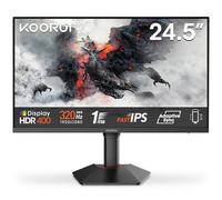 KOORUI G2511E 320Hz 24.5" Full HD Fast IPS Monitor Gaming, GTG 1ms, 1920x1080, Adaptive Sync, HDR400, 95% DCI-P3, Altura Ajustable, Giratorio, Inclinación, 2xHDMI 2.0, DP 1.4, VESA