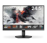 KOORUI G2511P 24.5 Pulgadas Monitor Gaming, 200Hz, FHD 1080P, IPS, GTG 1ms, HDR400, 90% DCI-P3, Eye Care, Adaptive Sync, 2xHDMI 2.0, DP 1.4, Inclinación Ajustable, VESA 75x75 mm