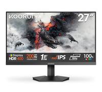 KOORUI G2711P 27" Full HD Monitor Gaming Fast IPS, 200Hz, GTG 1ms, Adaptive Sync, 1920x1080, HDR400, 2xHDMI 2.0, DP 1.4, Inclinación, VESA