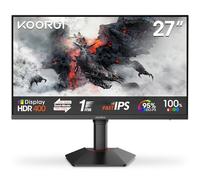 KOORUI G2741L 27" Monitor Gaming, UHD 2160P 160Hz / FHD 1080P 320Hz (Fast IPS, 1ms, Adaptive Sync, Giratorio, Inclinación, Altura Ajustable, Eye Care, HDR400, 10Bit, 2xHDMI 2.1, DP 1.4)