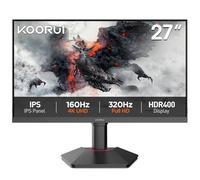 KOORUI G2741L Monitor para juegos de 27 pulgadas, 160 Hz, IPS, UHD 2160P, 1 ms, sincronización adaptativa, elevación ajustable, montaje VESA, HDMI/DP, luz azul baja, 99% SRGB
