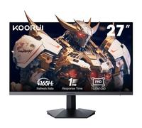KOORUI Gaming Monitor 27", Pantalla Ordenador 165Hz, 1ms, FHD (1920 x 1080) VA, Adaptive Sync, 2xHDMI (2.0) y DisplayPort (1.4), sRGB 100%, Ajustable en inclinación, DCI-P3 90%, VESA 75*75mm, Eye Care