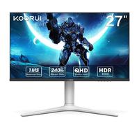 KOORUI Monitor 27 Pulgadas,Monitor 240Hz,Pantalla Ordenador QHD 2560*1440,Monitor Gaming VA Mini LED, 1ms, Adaptive Sync, 2xHDMI 2.0,DisplayPort 1.4, HDR1000,95%DCI-P3, VESA75 * 75mm, Altura Ajustable