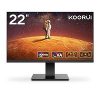 KOORUI Monitor de Juegos de 22 Pulgadas con Altavoces Integrados, 100Hz, Pantalla 1080p, Colgante, Sin Marco, HDMI, Inclinable, Cuidado de los Ojos, Montaje en Pared VESA Negro