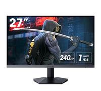 KOORUI Monitor Gaming 27 Pulgadas 240 HZ, Fast IPS, 1 ms, FHD (1920 * 1080) DCI-P3 90%, sincronización adaptativa, inclinación Ajustable, HDMI, DP, Negro