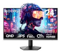 KOORUI Monitor Gaming de 24 Pulgadas, QHD 180 Hz, Pantalla Fast IPS HDR400, Tiempo de Respuesta de 1 ms, sincronización adaptativa, HDMI/DP VESA 75 x 75 mm