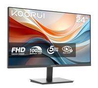 KOORUI Monitor Oficina 24 Pulgadas VA FHD 100Hz Eye Care Pantalla E2412F | Pantalla 24" 1920x1080p Sin Marcos, Contraste 3000:1, Adaptive-Sync, 5ms, HDMI 1.4, VGA, Salida Audio, VESA Inclinable