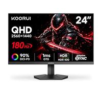 KOORUI Monitor para juegos de 24 pulgadas, 1440P, IPS rápido de 180 Hz, 1 ms, HDR400, G2421V