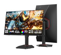 KOORUI Monitor para juegos de 27 pulgadas, 320 Hz, IPS rápido, QHD 1440P, 1 ms, sincronización adaptativa, elevación ajustable, montaje VESA, DP/HDMI, 99% SRGB G2721E