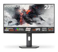 KOORUI S2741LM 27" Monitor Gaming QD-MINILED, IPS, 1ms, Modo Dual 4K UHD 160Hz / FHD 320Hz, 300000:1, HDR1400, 99% Adobe RGB, Adaptive Sync, HDMI 2.1, DP 1.4, USB 3.1, 90W Type-C