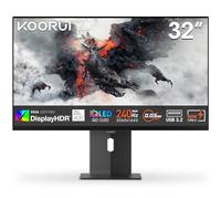 KOORUI S3241XO Monitor para juegos 4K de 32 pulgadas, 240 Hz, QD-OLED, UHD 2160P, 0.03 ms, HDR 400, sincronización adaptativa, elevación ajustable, montaje VESA, USB-C/HDMI/DP, luz azul baja, 99% SRGB