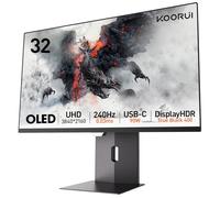 KOORUI S3241XO OLED Monitor 32" Ultrawide, UHD 2160P, 240Hz, 0.03ms, 10Bit, 1500000:1, 99% P3, HDR400, HDMI 2.1/DP1.4/USB/90W Type-C, Altura Ajustable, Inclinación, Giratorio