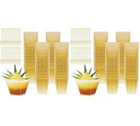 KOOSREEL - Tazas de postre (50 unidades, 60 ml/2 oz) - Vasos de postre con 50 cucharas mini tazas de postre - Vasos de postre reutilizables de plástico para espuma, tiramisú, cumpleaños (Paquete de 2)