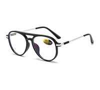 KOOSUFA Gafas de lectura antiluz azul para mujer y hombre, gafas de piloto, gafas de metal, ultraligeras, antifatiga, gafas de lectura para ordenador, con fuerza 0.0, 0.5, 1.0, 1.5, 2.0, 2.5, 3.0,