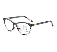 KOOSUFA Gafas de lectura para mujer, lentes de lectura multienfoque progresivo, antiluz, ojo de gato, gafas de cuerno para la visión, ayuda a la lectura, antifatiga, 1,0, 1,5, 2,0, 2,5, 3,0, 3,5, 1