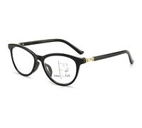 KOOSUFA Gafas de lectura para mujer, multifoco, antiluz azul, ojos de gato, gafas de lectura, gafas de lectura, 1,0, 1,5, 2,0, 2,5, 3,0, 3,5, 1x negro, 2.0 x