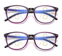 KOOSUFA Gafas progresivas multifocales con corrección de visión intermedia para hombres y mujeres, anti-luz azul, ayuda para la vista, estilo retro, antifatiga, 1,0 - 1,5 - 2,0 - 2,5 - 3,0 - 3,5 - 4,0