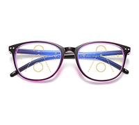 KOOSUFA Gafas progresivas multifocales de lectura para mujer y hombre, anti-luz azul, ayuda visual retro, ayuda de lectura anti-fatiga, gafas 1,0 1,5 2,0 2,5 3,0 3,5 4,0, 2.00