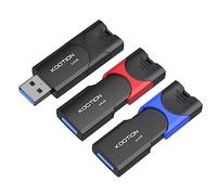 KOOTION Memoria USB 64 GB [3 Unidades, USB 3.0] Pendrive 64GB 3 Colores USB Flash Drive Pequeño y Ligero con Tapa plásticos Colorido para Ordenador/TV/Coche/Player, ect