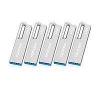KOOTION Memoria USB 64GB【5 Unidades - 64GB】 USB 3.0 Pendrive USB Ligero Pequeño y Práctico Lote Pen Drive 64GB Plata Superficies Lisas de Metal USB Flash Drive para Ordenador/TV/Coche/Player, ect