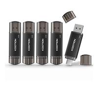 KOOTION Memoria USB C 64 GB 5 Piezas, Pendrive USB C OTG 2.0, 2 en 1 Pendrive Tipo C Memoria 64 Gigas para Android/Window/PC/MacBook, Teléfono Huawei/Xiaomi/Samsung, Almacenamiento de Datos Externo