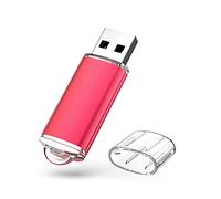 KOOTION Memorias USB 32 GB USB 2.0 Pendrive USB 32GB Ligero Pequeño y Práctico USB Stick Flash Rojo Pen Drive con Indicador LED para Ordenador/TV/Coche/Player, ect