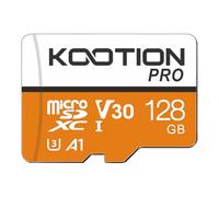 KOOTION Micro SD 128GB, Tarjeta Micro SD 128 GB hasta 90 MB/s Tarjeta SD Memory Card 128 Giga con Adaptador MicroSDXC (U3 y V30) Micro SD Card 128G 4K UHD para Telefonos/Cámara/Gopro