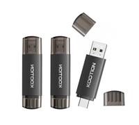 KOOTION Pendrive Tipo C 128GB 3 Unidades128GB 2 en 1 USB 2.0 Memoria USB Ligero Pequeño y Práctico Pen Drive USB C Dual Interface Duradero USB Flash Drive para Ordenador/TV/Coche/Player, ect
