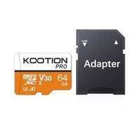 KOOTION Tarjeta Micro SD 64GB, (U3 y V30) Tarjeta Memoria Alta Velocidad 90 MB/s SDHC Mini Tarjeta TF Naranja Micro SDXC Micro SD Card 64G para Móvil/Tablet/Cámara