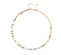 KOOUNUATA CANEVINKA Puka Shell con perlas de piedra preciosa collar de estrangulador Boho delicioso collar apilado joyería hecha a mano para mujeres