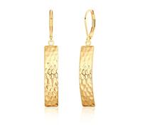 KOOUNUATA Delicados aretes de perlas blancas, ligeros, minimalistas, hechos a mano, para mujeres y niñas, Oro amarillo, Sin piedra preciosa