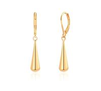 KOOUNUATA Delicados aretes de perlas blancas, ligeros, minimalistas, hechos a mano, para mujeres y niñas, Oro amarillo, Sin piedra preciosa
