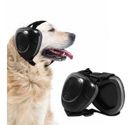 KOPBTBOY Orejeras para Perros, Protección Auditiva para Perros, Ajustable, Reducción de Ruido, Auriculares para perros (S, Negro)