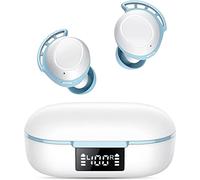 Kopfhörer Kabellos Bluetooth, Bluetooth Kopfhörer 5.3 In Ear Kopfhörer mit 4 ENC Noise Cancelling Mikrofon, 2024 Neue Kopfhörer Kabellos 60H Tiefer Bass, IPX8 Wasserdicht Ohrhörer Weiß