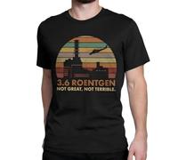 KOPHUUTR Mens-3-6-Roentgen-Not-Great-Not-Terrible-T-Shirt-Chernobyl-TV-Show-Tops-Nuclear Shirt