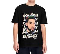 KOPHUUTR Real hasta La Muerte Rapper Anuel AA Graphic Fun Cute Man Oversized Short Sleeve T-Shirt Real Till Death Man Cool Cotton T-Shirt