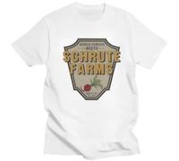 KOPHUUTR Short-Sleeved Cotton t-Shirt, Slim-fit Men's Clothing, Farms, Dwight-Schrute Program Shirt